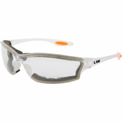 Crews Law 3 Safety Glasses Clear Anti-Fog Lens and Foam Seal
