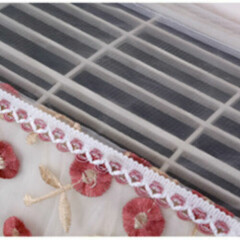 Wall Hanging Air Conditioner Dust Cover Rural Floral Lace Case Washable Home