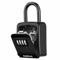 Padlock 4&Digit Combination Key Lock Box Safe Security Storage @ Case Organizer