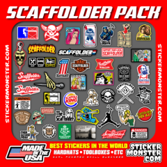 SCAFFOLDER (40+) Hard Hat Stickers HardHat Sticker & Decals, Scaffold Carpenter