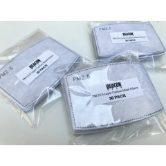 PM2.5 Face Mask Filters - 5 Layer Carbon Filters Replacement for Face Masks
