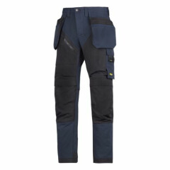 Snickers RuffWork Heavy Duty Work Trousers. Knee Pad & Holster Pockets 6203 Navy