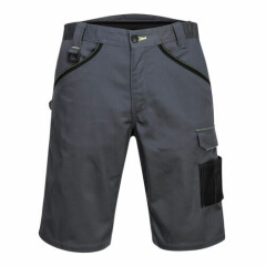 Portwest PW349 - PW3 Work Shorts, Zoom Grey/Black, 34" Waist