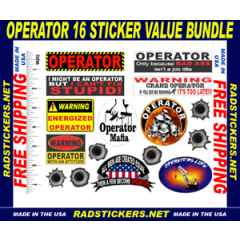 Operator sticker bundle, hard hat stickers, SH-47
