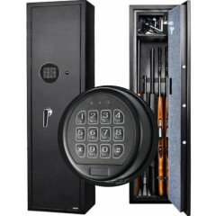 Gun Safe Lock Replacement with 2 Override Keys Black Keypad Safe Electronic Lock