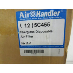 AIR HANDLER 5C455 MERV 5 FIBERGLASS AIR FILTER (LOT OF 12)