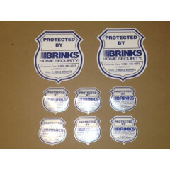 6 - NEW BRINKS Window Decals with 2 LAMINATED BRINKS Signs