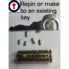 Euro cylinder re-pinning shoe for 5 pin cylinders 1st P&P
