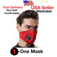 Activated Carbon Air Purifying Face Mask Cycling Reusable Filter Haze ValveMask 