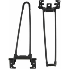 18.5-inch Foldable Hairpin Table Leg Set 4-piece Iron Bar Black Table Legs