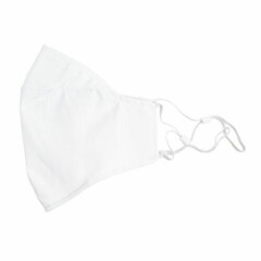 XRGO XM25WH Plain White Cloth Reusable Face Mask w/ PM2.5 Carbon Filter