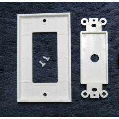 (10) White Wall Plate Decora insert -fan speed, dimmer, Impedance Match Volume 