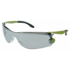 MCR Safety MT127 MT1 Series Safety Glasses with Silver Mirror Lens Green and Bla
