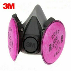3M 6200 Half Facepiece Respirator W/ 3M 2097 P1OO Filter Cartridge, Size: MEDIUM