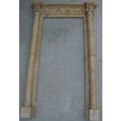 Door Surround - Grand Entry – Grape Carvings – Column Mantle - Stone Pillar