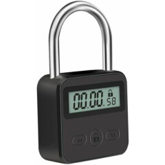 Metal Timer Lock, LCD Display Multi-Function Electronic Time 99 Hours Max Timing