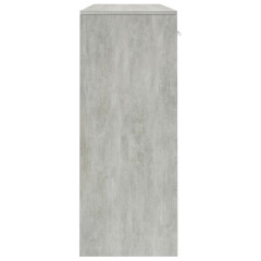 Chipboard Sideboard Low Board Side Cabinet Concrete Gray