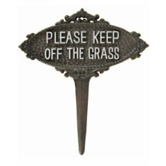 Esschert Design TT207 Series Please Keep Off The Grass Sign GARDEN OUTDOOR USA 