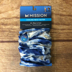 Mission Unisex Size 10x21 Cloud Quiet Shade 12-in-1 Cooling Neck Gaiter NWT