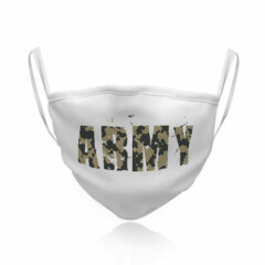 Cotton Washable Reusable Face Mask Army Military Fashion Covering Shield