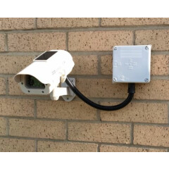 Dummy CCTV Camera (solar charged) with Cable Management Box (more realistic) 