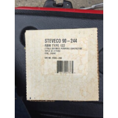 New In Box Old Stock Steveco 90-244 RBM Type 122, 2 Pole Definite Purp Contactor