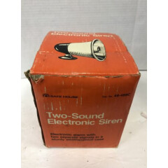 VINTAGE SAFE HOUSE TWO-SOUND ELECTRONIC SIREN #49-488C NEW IN BOX FREE SHIPPING!