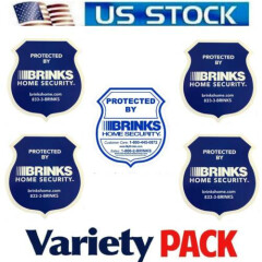 Home Security Stickers Window Decals sign For Brinks Alarm System Waterproof Lot