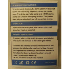Pocket Guardian Personal Safety Alarm 130DB LED Light • Key Chain Size