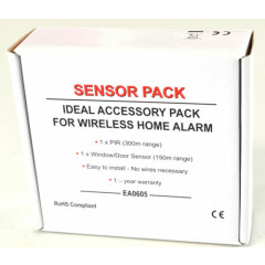 Red Shield Wireless Alarm Accessory Pack PIR Door Sensor 868 MHz