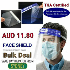 Full Clear Face Shield Dental/Medical Frontier Shield Safety Eyes Mouth Shield 