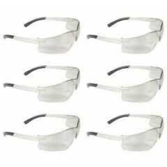 Radians Clear Rad-Atac Safety Glasses AT1-10 ANSI Z87.1+ (6 PAIR)