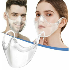 Clear Face Mask Cover 3D Durable Shield Reusable Transparent Plastic Bracket USA
