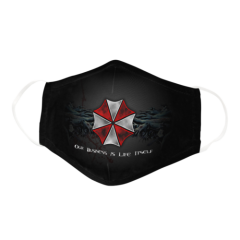 Resident Evil Umbrella Corps Movies Washable Cover Cloth Face Mask [Combo Pack]