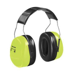 3M Peltor H10a Hv Over-The-Head Ear Muffs, 30 Db, Optime, Black/Green