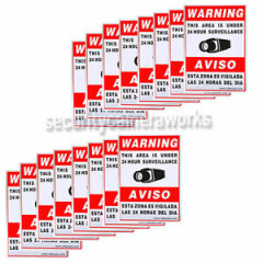16 CCTV Security Camera Video Warning Sticker Sign Decal Home Surveillance bsy