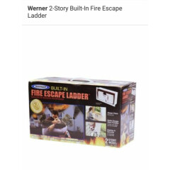 Werner 2-Story Built-In Fire Escape Ladder Holds 1200 Pounds 17' 2"