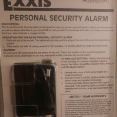 Exxis Personal Security Alarm Ep-sounder Pull Cord Belt Clip