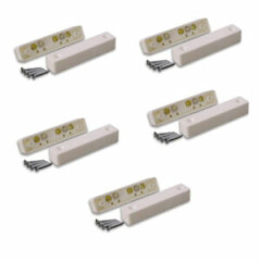 Pack of 5 Surface Door Window Contact for Wired Burglar Alarm Used by the Pro's