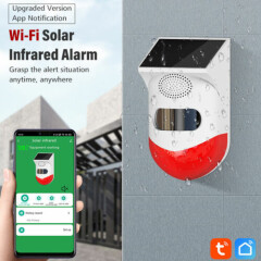 Solar Infrared PIR Motion Sensor Alarm Detector Home Security Waterproof Outdoor