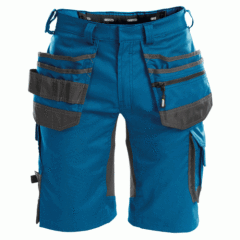 DASSY Trix 250083 Sretch Multi-Pocket Work Shorts - Azure Blue