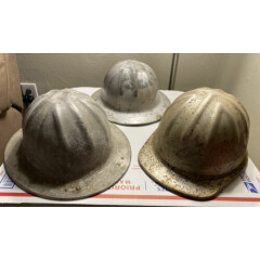 Lot of 3 Vintage B. F. McDonald Aluminum Hard Hat