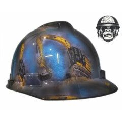 Custom Hydrographic Safety Hard Hat Mining Industrial EXCAVATOR CAP