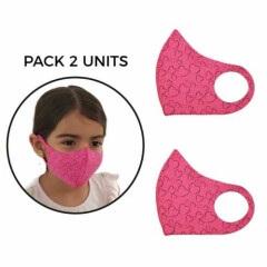 Kids Face mask,washable and reusable,water droplets protection,made in USA,heart