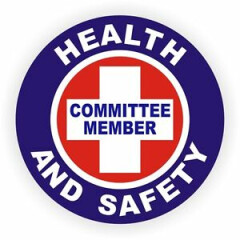 Health and Safety Committee Member Hard Hat Sticker | OSHA Helmet Decal Label