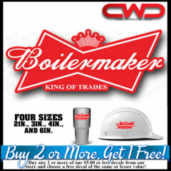 Boilermaker King of Trades Decal Vehicle, Toolbox, hard hat, Truck, Phone 10334