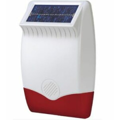 LuxHome Alarm Wirefree Solar Siren 433MHz BRAND NEW Latest MODEL 