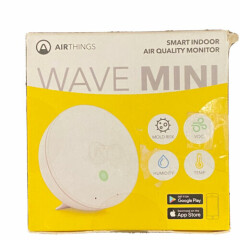 Airthings Wave Mini Smart Indoor Air Quality Monitor Asthma, Mold, Allergy New