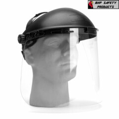 Full Face Safety Shield Flip Up Visor Tool Mask Clear Glasses Eye Protection
