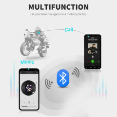 Bluetooth 5.0 Motorcycle Helmet Headset Wireless Handsfree Stereo Earphone BT22